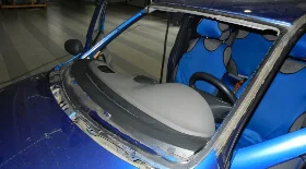 Установка лобового стекла на Лада Калина (VAZ 1118)