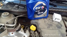 Замена масла  на Renault Logan