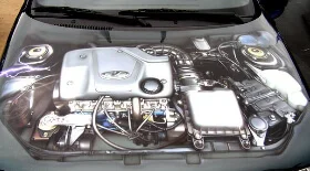 Имитация аэрографии, рисунок на пленке