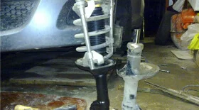 Замена передней стойки ZAZ Forza / Chery A13