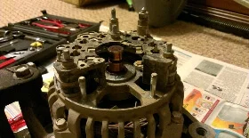 Проверка диодного моста генератора Hyundai Elantra, Sonata