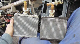 Промывка радиатора печки Mitsubishi Space Wagon