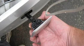 Установка фароомывателя