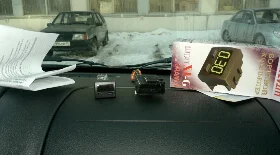 Установка бортового компьютера ШТАТ Х1-G на Lada Granta