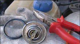 Замена термостата на Audi 80