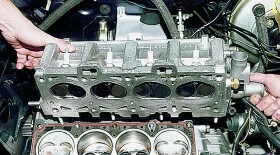 Снятие головки блока ВАЗ 21099