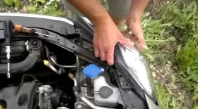 Снятие фары Kia Ceed