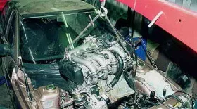 Снятие двигателя Нива