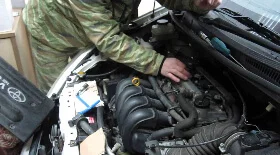 Замена свечей зажигания на Toyota Wish