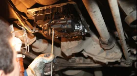 Замена фильтра АКПП Mitsubishi Lancer X