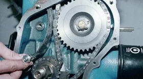 Замена успокоителя цепи на ВАЗ 2101-07