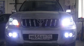 Как заменить лампочку в противотуманной фаре Тойота Прадо 120