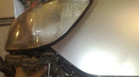 Как снять фару Субару Форестер