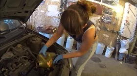 Замена масла на Opel Corsa B