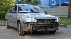 Снятие бампера на Акцент