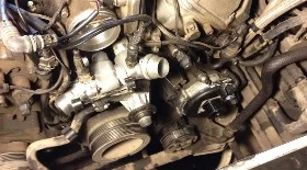 Замена помпы на БМВ Х5 М62