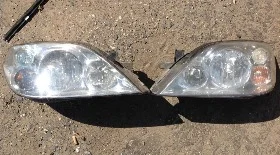 Как снять переднюю фару Ниссан Примера Р12