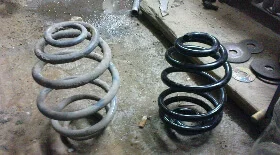 Замена задних пружин на Опель Вектра А