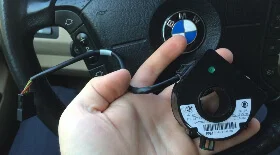 Замена датчика угла поворота руля БМВ Е65