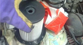 Замена топливного фильтра и чистка форсунок Пассат Б6 2,0 TDi BMR