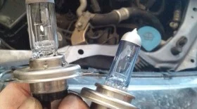 Замена ламп ближнего/дальнего света Honda Fit/Jazz 2