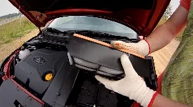 Замена воздушного фильтра Лада Веста