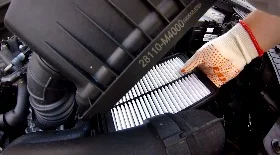 Замена воздушного фильтра Хендай Крета