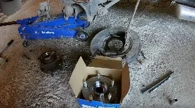 Замена задней ступицы Санта Фе